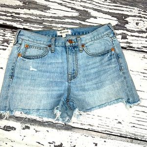 Madewell Denim Distressed Shorts - Size 25
